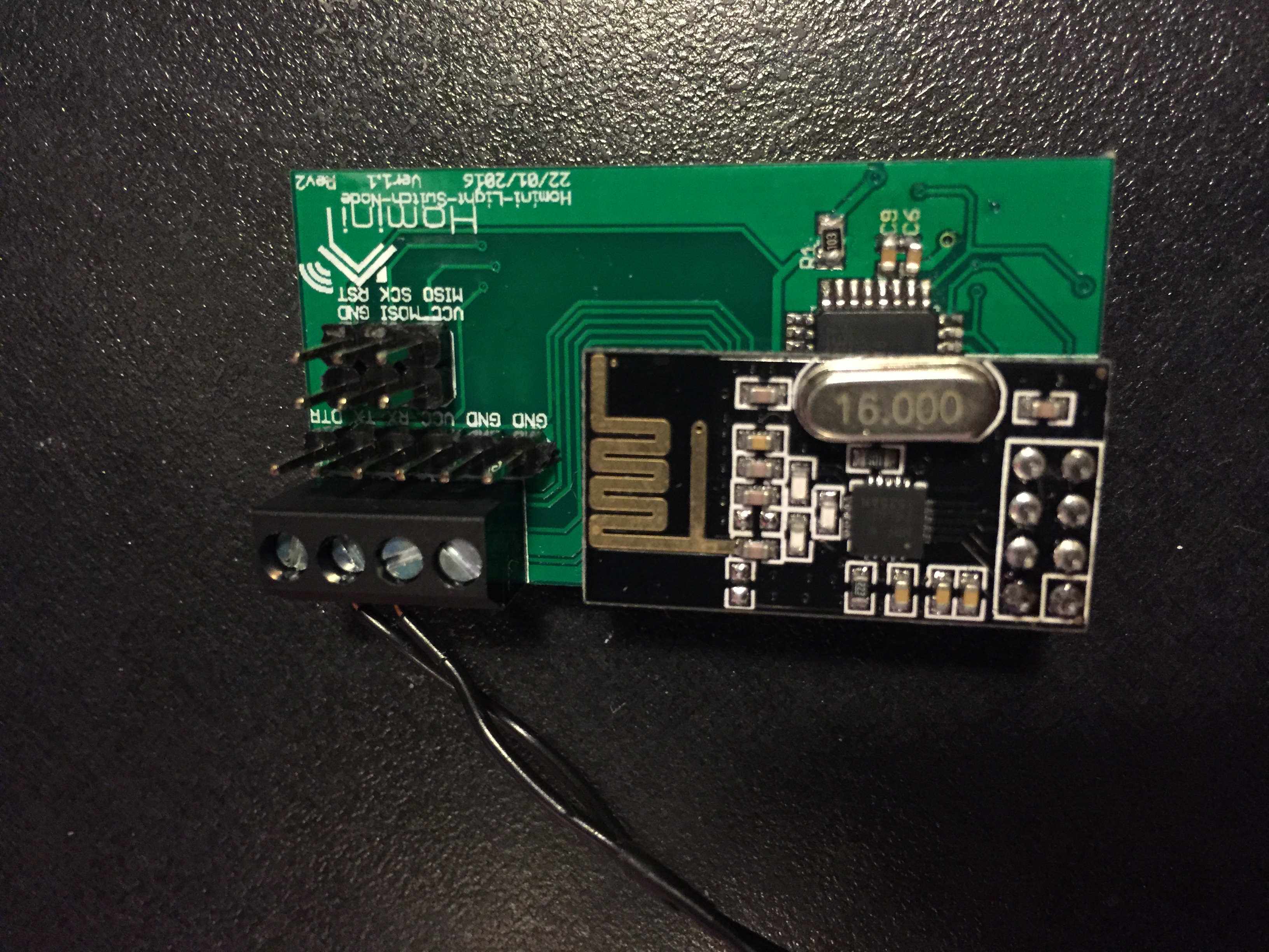 Homini InWall Battery Powered Light Switch Module OpenHardware.io