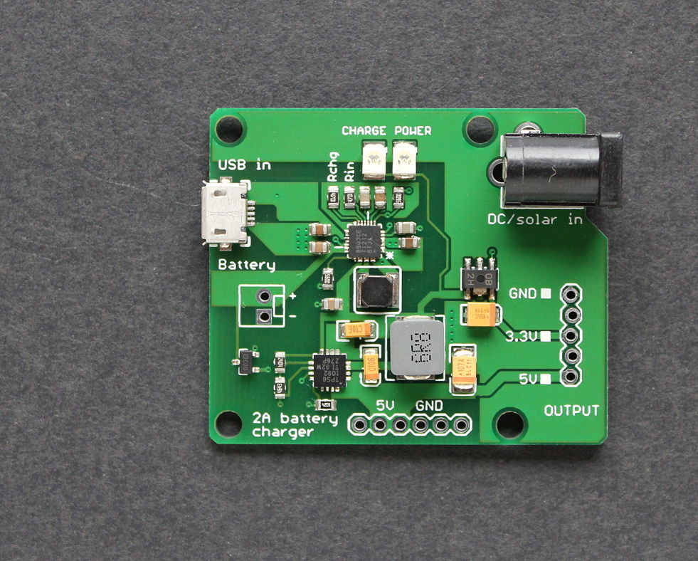 Power path manager and battery charger w/ 5V and 3.3V output