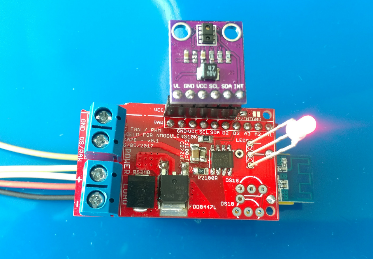 NModule DC Fan / PWM shield OpenHardware.io Enables Open Source
