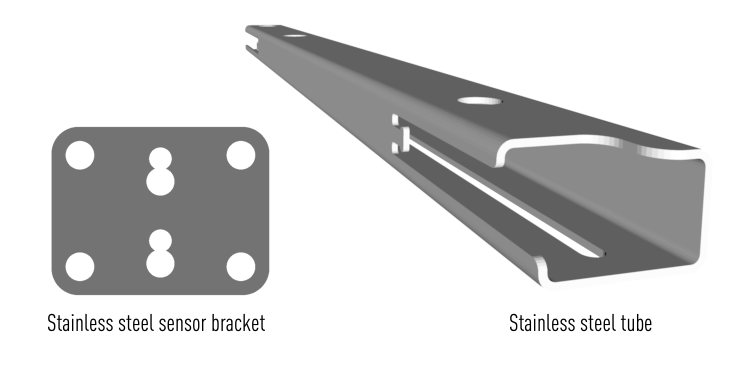 BEEP measurement system - Stainless steel parts