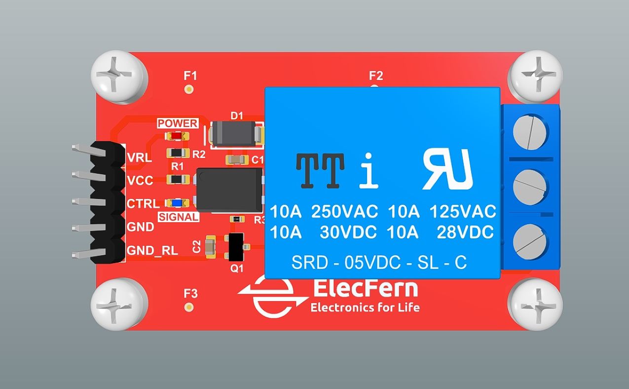 SPDT 12VDC 10A Relay Module | OpenHardware.io - Enables Open Source ...