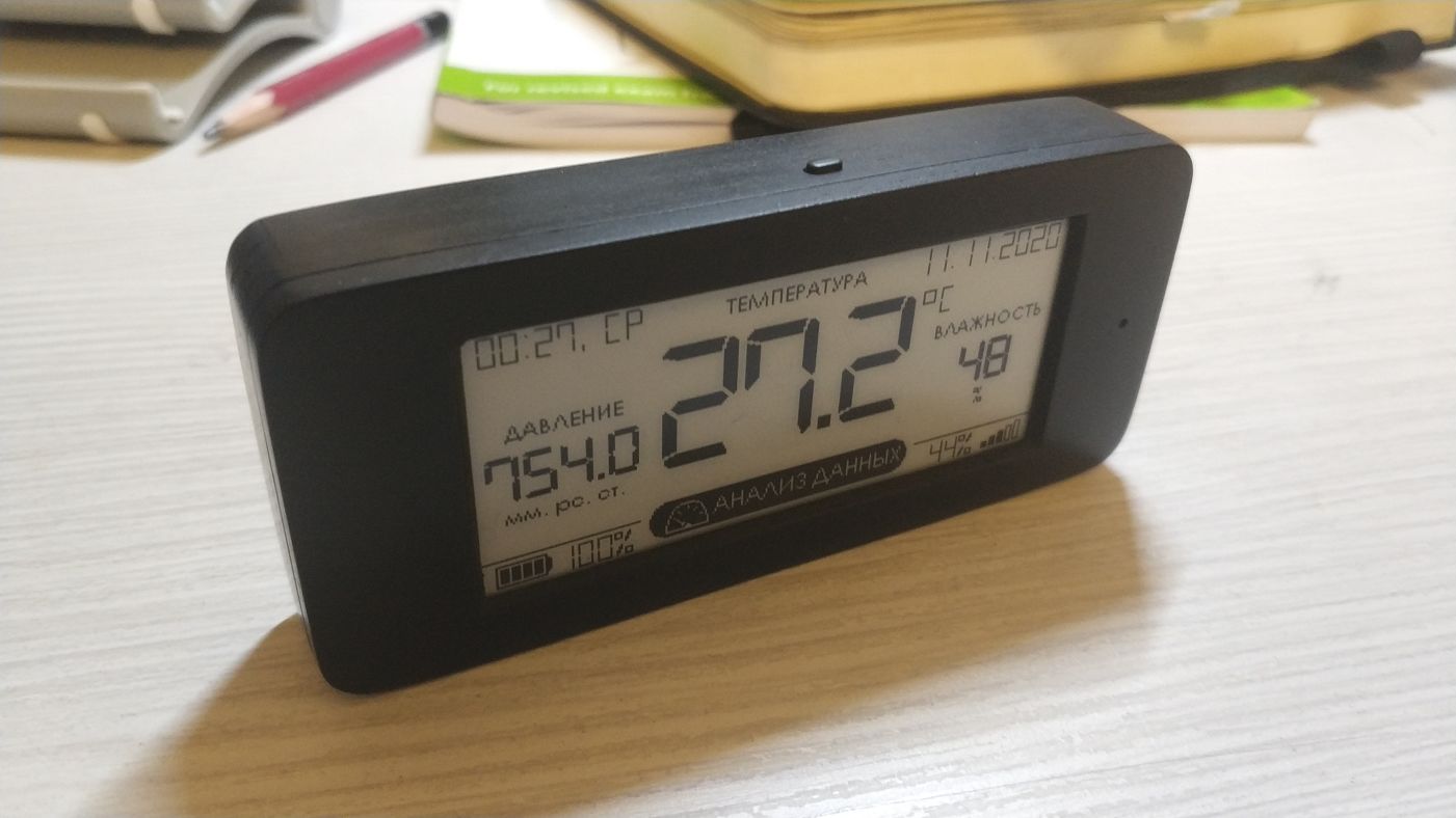 Mini weather station with eink 2.9 Inch OpenHardware.io Enables